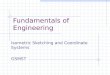 Fundamentals of Engineering Isometric Sketching and Coordinate Systems GSMST