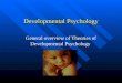 Developmental Psychology General overview of Theories of Developmental Psychology