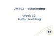 JM503 – eMarketing Week 12 traffic building. ZD Net Video CIO agendas driving enterprise 2.0