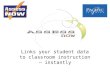 Links your student data to classroom instruction – instantly