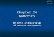 Chapter 24 Numerics Bjarne Stroustrup 