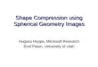Shape Compression using Spherical Geometry Images Hugues Hoppe, Microsoft Research Emil Praun, University of Utah Hugues Hoppe, Microsoft Research Emil