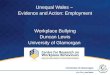 1 Unequal Wales – Evidence and Action: Employment Workplace Bullying Duncan Lewis University of Glamorgan
