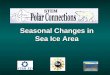 Seasonal Changes in Sea Ice Area. Earths Cryosphere consists of all forms of water in the solid state and includes: Sea Ice Lake Ice SnowGlaciers Ice