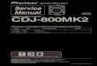pioneer CDJ-800mk2 service manual