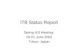ITB Status Report Spring AI3 Meeting 19-21 June 2003 Tokyo, Japan