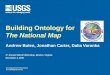U.S. Department of the Interior U.S. Geological Survey Building Ontology for The National Map Andrew Bulen, Jonathan Carter, Dalia Varanka 3 rd Annual