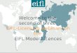 Welcome to the second of three EIFL-Licensing webinars on the EIFL Model Licences
