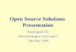 Open Source Solutions Presentation Washington DC Alfred Rolington CEO Janes 24th May 1999