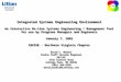 Advanced Systems ISEE Integrated Systems Engineering Environment An Interactive On-line Systems Engineering / Management Tool for use by Programs Managers