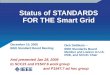 Status of STANDARDS FOR THE Smart Grid December 10, 2008 IEEE Standard Board Meeting And presented Jan 28, 2009 to SCC21 and P1547.6 work group and P1547.7