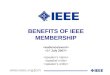 BENEFITS OF IEEE MEMBERSHIP . Benefits of IEEE Membership 