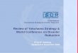 Www.unisdr.org 8 th IATF meeting, Geneva, 5-6 November 2003 Review of Yokohama Strategy & World Conference on Disaster Reduction 8 th IATF meeting Geneva