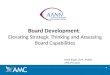 Board Development: Elevating Strategic Thinking and Assessing Board Capabilities Mark Engle, D.M., FASAE AMC Principal
