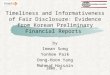 Timeliness and Informativeness of Fair Disclosure: Evidence from Korean Preliminary Financial Reports by Inman Song Yonhee Park Dong-Hoon Yang Mahmud Hossain