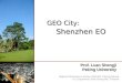 GEO City: Shenzhen EO Prof. Luan Shengji Peking University Regional Workshop to Review GEO/IEA Training Manual 8-11 September 2008 Chiang Mai, Thailand