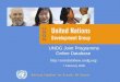 UNDG Joint Programme Online Database  7 February 2006