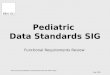 Reconciling the pediatric requirements with the EHR model May 2006 Pediatric Data Standards SIG Functional Requirements Review