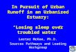 In Pursuit of Urban Runoff in an Urbanized Estuary: Losing sleep over troubled water In Pursuit of Urban Runoff in an Urbanized Estuary:Losing sleep over