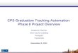 CPS Graduation Tracking Automation Phase II Project Overview Academic Planner New Course Catalog Autograd Transcripts December 8, 2011
