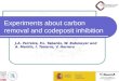 Experiments about carbon removal and codeposit inhibition J.A. Ferreira, F.L. Tabarés, W. Bohmeyer and A. Markin, I. Tanarro, V. Herrero