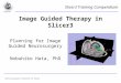 Image Guided Therapy in Slicer3 Planning for Image Guided Neurosurgery Nobuhiko Hata, PhD Slicer3 Training Compendium Neurosurgery Tutorial, N. Hata