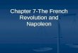 Chapter 7-The French Revolution and Napoleon. France