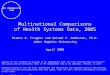 Multinational Comparisons of Health Systems Data, 2005 Bianca K. Frogner and Gerard F. Anderson, Ph.D. Johns Hopkins University April 2006 Support for