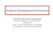 Teaching materials to accompany: Product Design and Development Chapter 13 Karl T. Ulrich and Steven D.Eppinger 2nd Edition, Irwin McGraw-Hill, 2000. Product