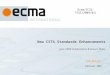Tom Miller February 2009 June 2009 Publications & Future Plans New CSTA Standards Enhancements Ecma/TC32-TG11/2009/011