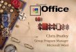 Chris Pratley Group Program Manager Microsoft Word