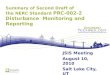 Summary of Second Draft of the NERC Standard PRC-002-2 Disturbance Monitoring and Reporting JSIS Meeting August 10, 2010 Salt Lake City, UT