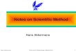 Hans AkkermansIS Research Methodology (06Sep2010)1 Notes on Scientific Method Hans Akkermans