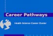 Career Pathways Health Science Career Cluster. Objectives Define a career pathway Identify the five health science career pathways Name four steps in