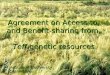 Agreement on Access to, and Benefit-sharing from, Teff genetic resources Institute of Biodiversity Conservation