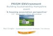 Paul Ciniglio - Sustainability & Asset Strategist, First Wessex PRISM ENVironment Building Sustainability Hampshire event A housing association perspective