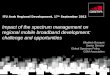 Impact of the spectrum management on regional mobile broadband development: challenge and opportunities Wladimir Bocquet Senior Director Global Spectrum