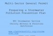 Multi-Sector General Permit Preparing a Stormwater Pollution Prevention Plan DEC Stormwater Section Christy Witters & Christina Hutchinson 