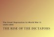The Great Depression to World War II: 1929-1945