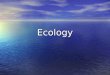 Ecology. Ecology Ecology is the study of interactions between different kinds of living things and their environment. Ecology is the study of interactions