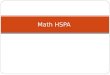 Math HSPA. Real Number terms Rational number: is any number that can be expressed as the quotient or fraction a/b of two integers, with the denominator