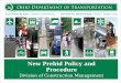 New Prebid Policy and Procedure Division of Construction Management