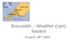Boscastle – Weather (rain) hazard August 18 th 2004