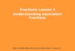 MALT©2006 Maths/Fractions Slide Show : Lesson 3 Fractions Lesson 3 Understanding equivalent fractions
