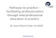 Www.naep-uk.org Pathways to practice – facilitating professionalism through interprofessional education in practice Dr Jane Morris Chair of NAEP