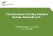 Can Arts-based Training Enhance Cultural Competence? Prof Helen Higson, Dr Kai Liu 17 th June 2011
