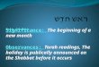 Significance: The beginning of a new month Observances: Torah readings, The holiday is publically announced on the Shabbat before it occurs