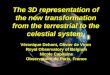The 3D representation of the new transformation from the terrestrial to the celestial system. Véronique Dehant, Olivier de Viron Royal Observatory of Belgium