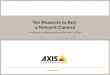 Www.axis.com Ten Reasons to Buy a Network Camera or what your analog camera vendor wont tell you