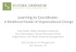 Learning to Coordinate: A Relational Model of Organizational Change Jody Hoffer Gittell, Brandeis University Amy Edmondson, Harvard Business School Edgar
